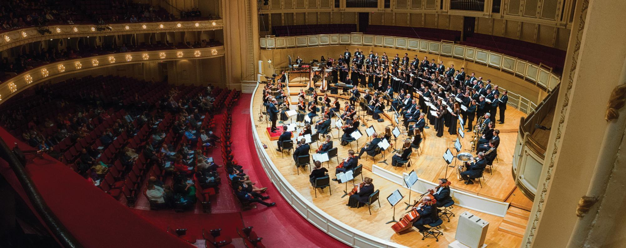 The BJU Chorage and Symphony Orchestra perform Dan Forrest